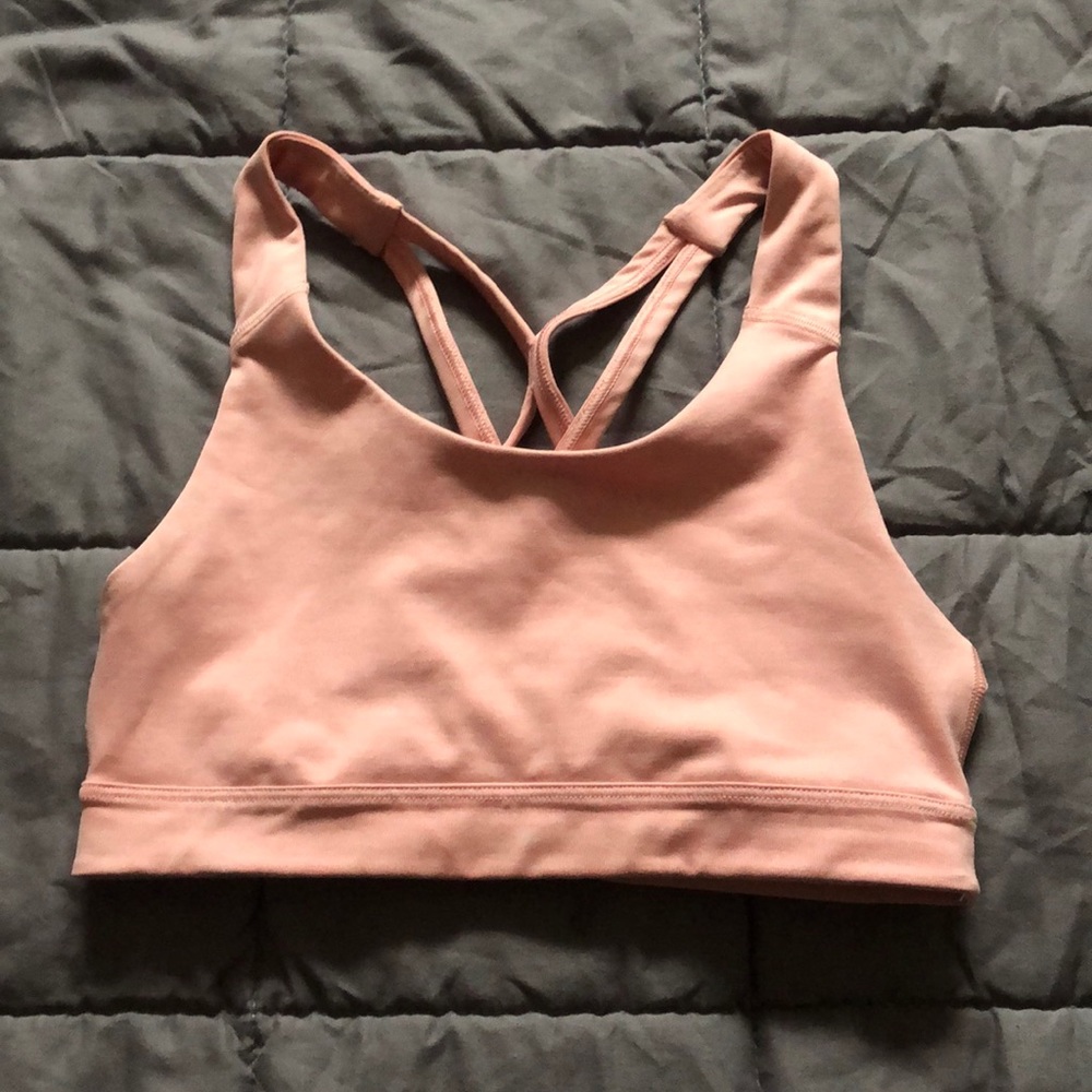 pink sports bra!